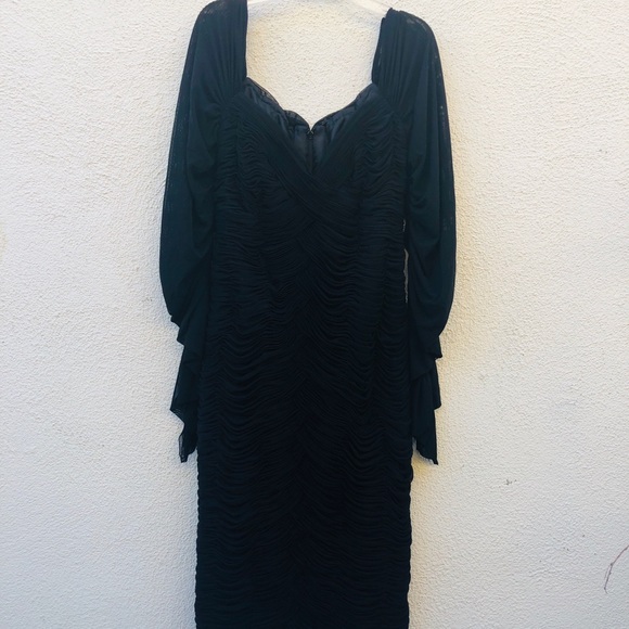 Vintage Vicky Tiel Couture LBD - Picture 1 of 8